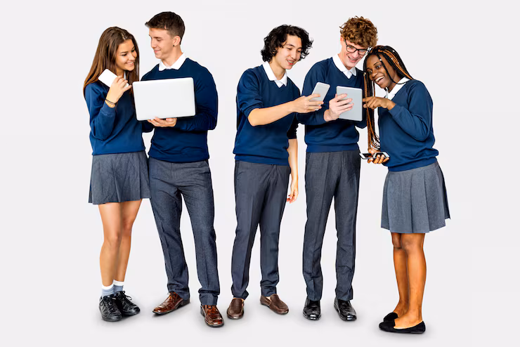 Students Using Digital Devices - Varitty Innovation